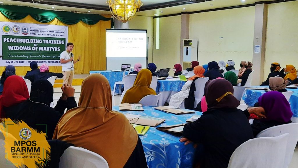 40 ‘widows of martyrs’ receive peacebuilding training and financial assistance from MPOS and MP Abdullah E. Gayak through TDIF
