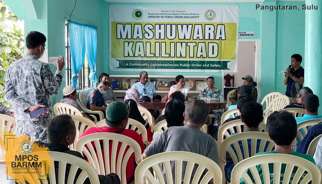 MPOS accounts community narratives on Public Order and Safety in Sulu Province through Mashuwara Kalilintad