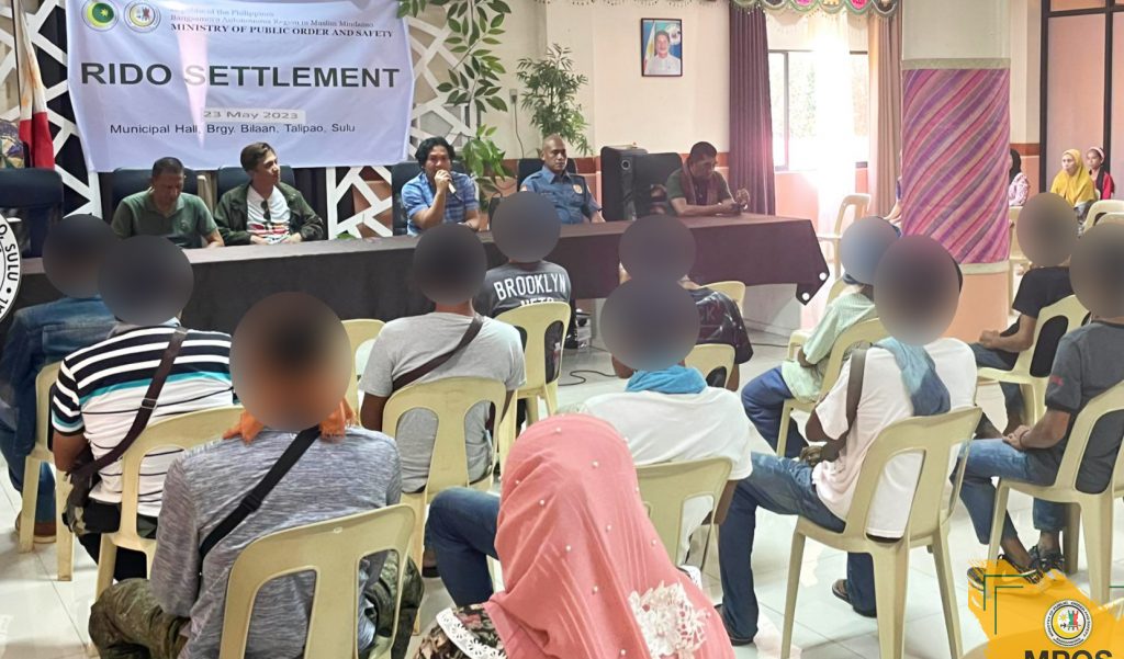 Decade-long rido (clan conflict) in Talipao, Sulu resolved